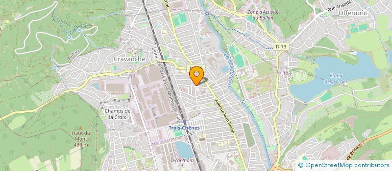 localisation de l'entreprise MONSIEUR PIERRE ALEXANDRE DUMAS  BELFORT