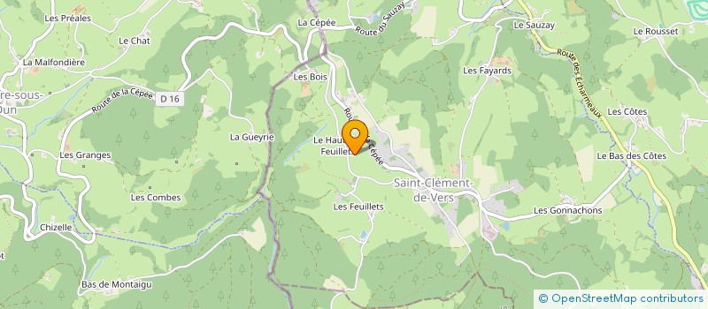 localisation de l'entreprise MONSIEUR PIERRE ALEXANDRE FAYARD  SAINT-CLEMENT-DE-VERS