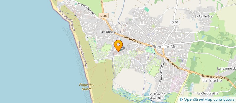 localisation de l'entreprise MONSIEUR PIERRE ALEXANDRE GLAUD à BREM-SUR-MER