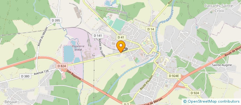 localisation de l'entreprise MONSIEUR PIERRE-ALEXANDRE MORENO  TILH