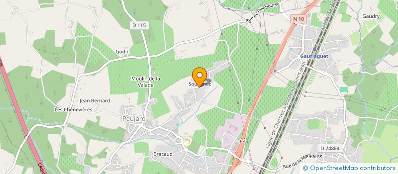 localisation de l'entreprise MONSIEUR PIERRE-ALEXANDRE SOURBE  PEUJARD