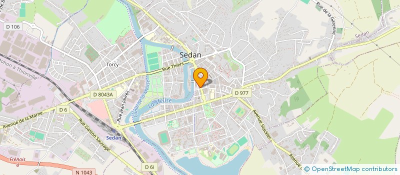 localisation de l'entreprise MONSIEUR PIERRE ALEXANDRE VALLEE  SEDAN