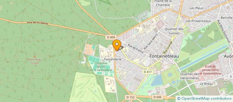 localisation de l'entreprise MONSIEUR PIERRE-ALEXIS COUDRET  FONTAINEBLEAU