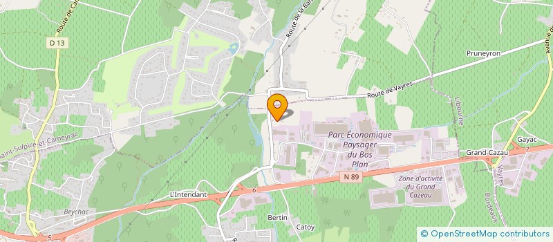 localisation de l'entreprise MONSIEUR PIERRE-ALEXIS JOBINET  BEYCHAC-ET-CAILLAU