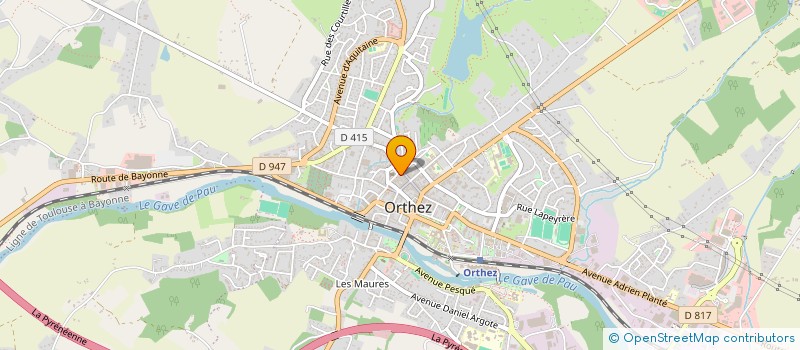 localisation de l'entreprise MONSIEUR PIERRE-ALEXIS LALANNE  ORTHEZ