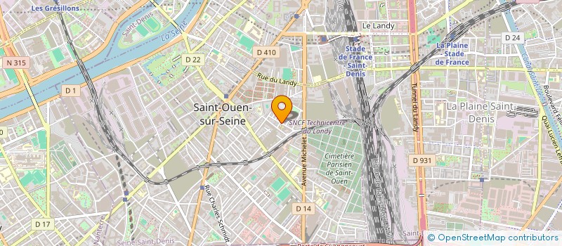 localisation de l'entreprise MONSIEUR PIERRE-ALIOUNE N'DIAYE  SAINT-OUEN-SUR-SEINE