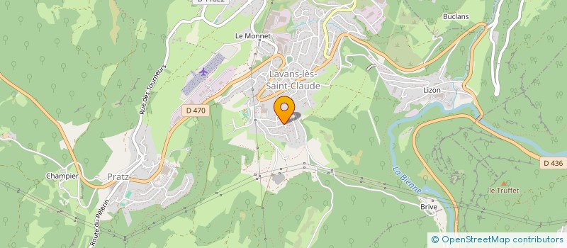 localisation de l'entreprise MONSIEUR PIERRE ALLAIN  LAVANS-LES-SAINT-CLAUDE