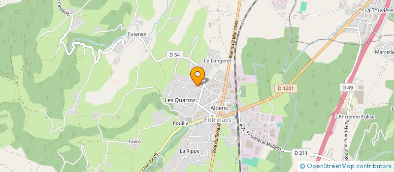 localisation de l'entreprise MONSIEUR PIERRE ALLAIN à ENTRELACS