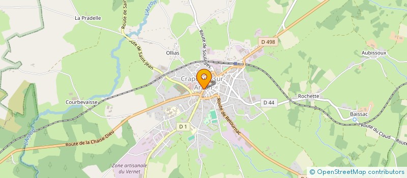 localisation de l'entreprise MONSIEUR PIERRE ALLARD  CRAPONNE-SUR-ARZON