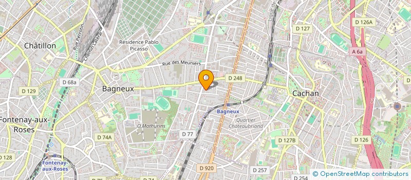 localisation de l'entreprise MONSIEUR PIERRE ALLEE à BAGNEUX