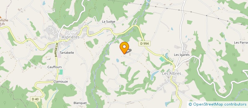 localisation de l'entreprise MONSIEUR PIERRE ALLEGUEDE à LES ALBRES