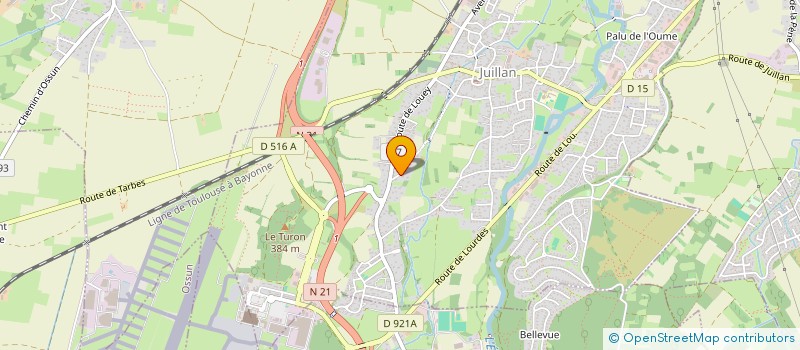 localisation de l'entreprise MONSIEUR PIERRE ALVES  JUILLAN