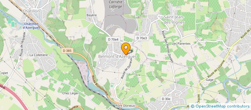 localisation de l'entreprise MONSIEUR PIERRE AMADEI  BELMONT-D'AZERGUES