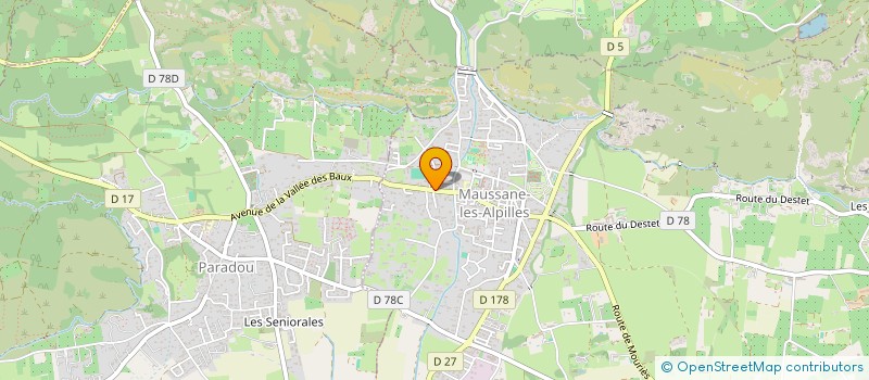 localisation de l'entreprise MONSIEUR PIERRE AMALVY  MAUSSANE-LES-ALPILLES