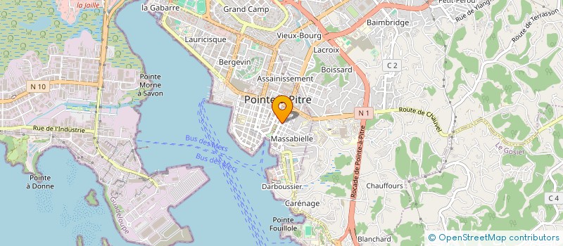 localisation de l'entreprise MONSIEUR PIERRE AMARIAS à POINTE A PITRE