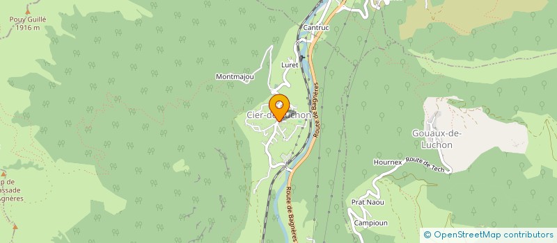 localisation de l'entreprise MONSIEUR PIERRE AMIEL  CIER-DE-LUCHON