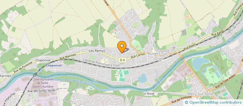 localisation de l'entreprise MONSIEUR PIERRE AMOUROUX  AUVERS-SUR-OISE