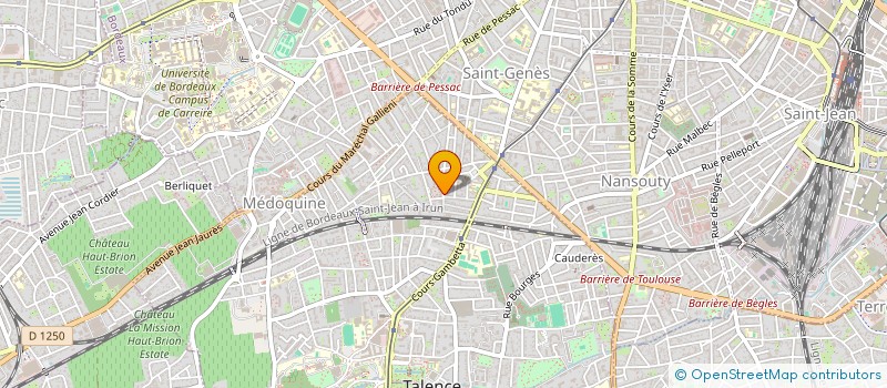 localisation de l'entreprise MONSIEUR PIERRE-ANDRE BONNEFONT  TALENCE