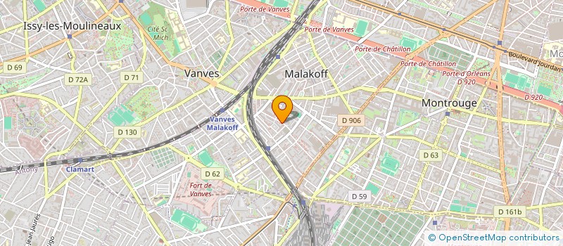 localisation de l'entreprise MONSIEUR PIERRE ANDRE COSTES  MALAKOFF