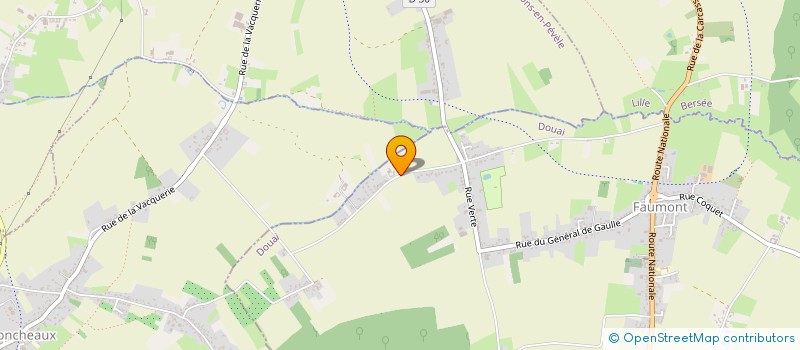 localisation de l'entreprise MONSIEUR PIERRE ANDRE DHAINAUT  FAUMONT