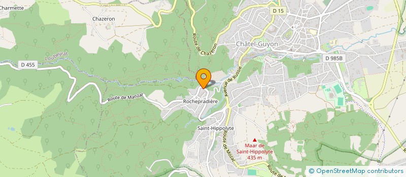 localisation de l'entreprise MONSIEUR PIERRE-ANDRE HAMOUMOU  CHATEL-GUYON