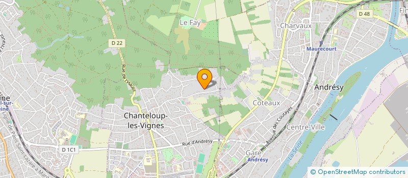 localisation de l'entreprise MONSIEUR PIERRE-ANDRE LACASSAGNE  CHANTELOUP-LES-VIGNES