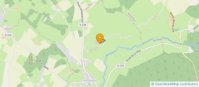 localisation de l'entreprise MONSIEUR PIERRE-ANDRE MASSET  CREMAREST