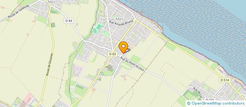 localisation de l'entreprise MONSIEUR PIERRE-ANDRE PALFRAY  LUC-SUR-MER