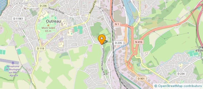 localisation de l'entreprise MONSIEUR PIERRE-ANDRE RAGONS  OUTREAU