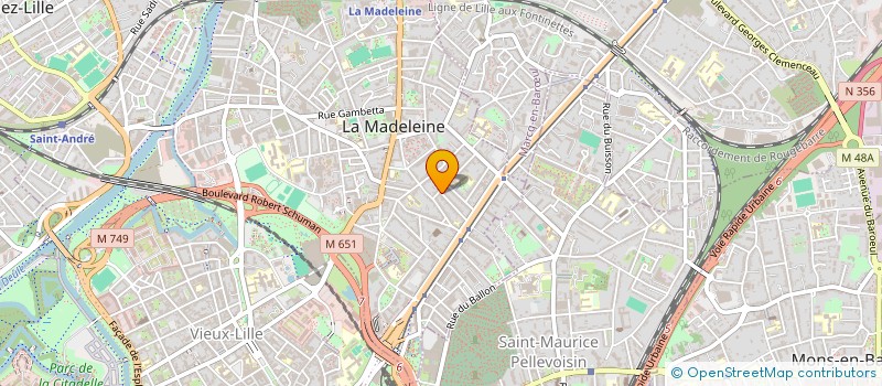 localisation de l'entreprise MONSIEUR PIERRE-ANDRE ZIMMERMANN à LA MADELEINE