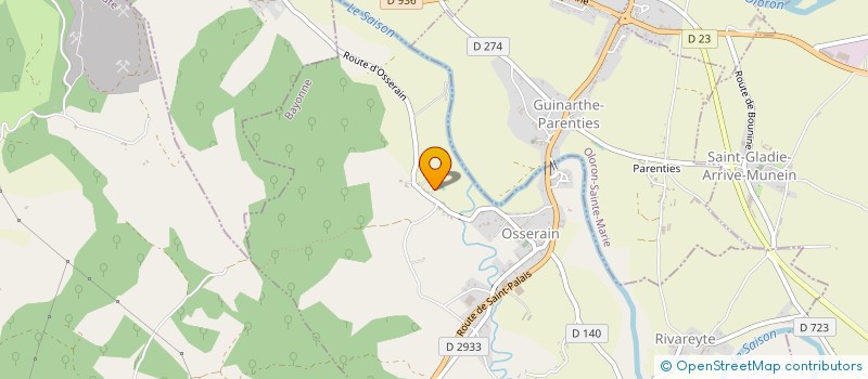 localisation de l'entreprise MONSIEUR PIERRE ANDRIEU  SAINT-GLADIE-ARRIVE-MUNEIN