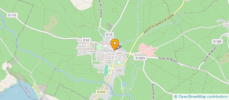 localisation de l'entreprise MONSIEUR PIERRE ANDRIEU  OLONZAC