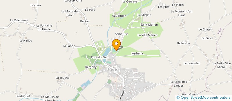 localisation de l'entreprise MONSIEUR PIERRE ANNE MARTIN  TREVE