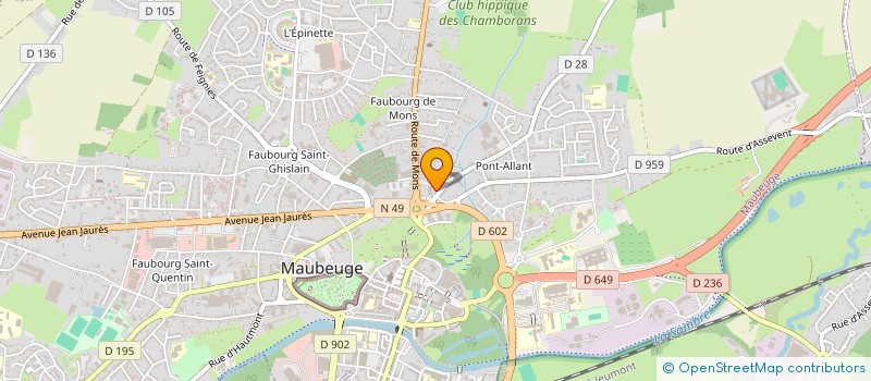 localisation de l'entreprise MONSIEUR PIERRE ANSELIN à MAUBEUGE