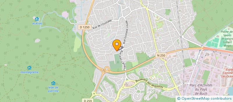 localisation de l'entreprise MONSIEUR PIERRE ANSELYN  LA TESTE DE BUCH