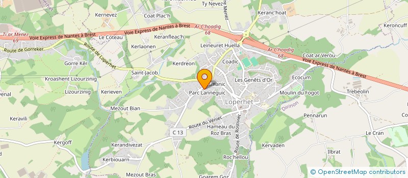 localisation de l'entreprise MONSIEUR PIERRE-ANTOINE COUSIN  LOPERHET