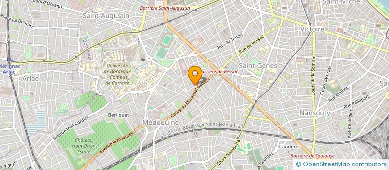 localisation de l'entreprise MONSIEUR PIERRE-ANTOINE DORAT  BORDEAUX