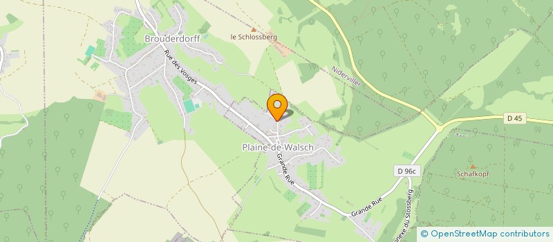 localisation de l'entreprise MONSIEUR PIERRE ANTOINE FRANCK  PLAINE-DE-WALSCH