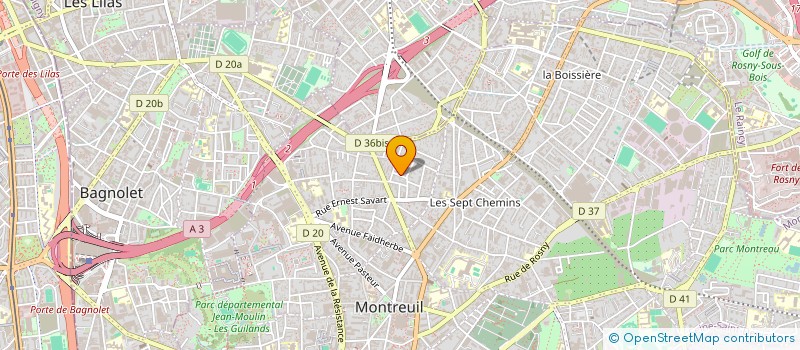 localisation de l'entreprise MONSIEUR PIERRE-ANTOINE GRUAU à MONTREUIL