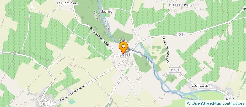 localisation de l'entreprise MONSIEUR PIERRE ANTOINE ROY  CELLES