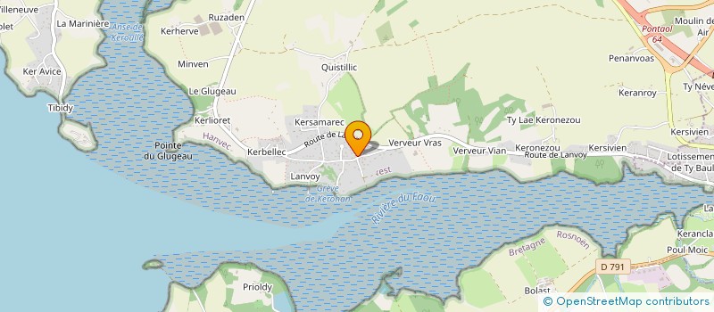 localisation de l'entreprise MONSIEUR PIERRE ANTOINE SENECHAL  HANVEC