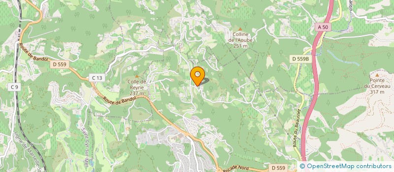 localisation de l'entreprise MONSIEUR PIERRE ARCIERI  BANDOL