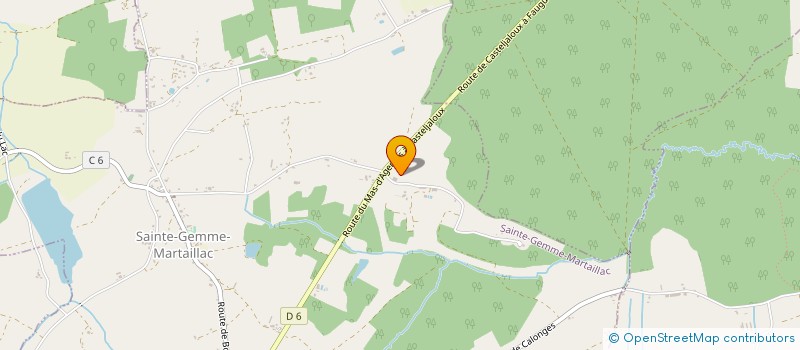 localisation de l'entreprise MONSIEUR PIERRE ARESSY  SAINTE GEMME MARTAILLAC