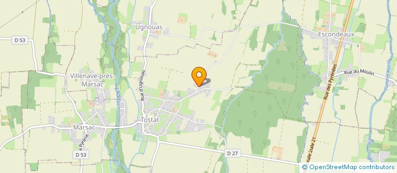 localisation de l'entreprise MONSIEUR PIERRE-ARMAND CARLIN  TOSTAT