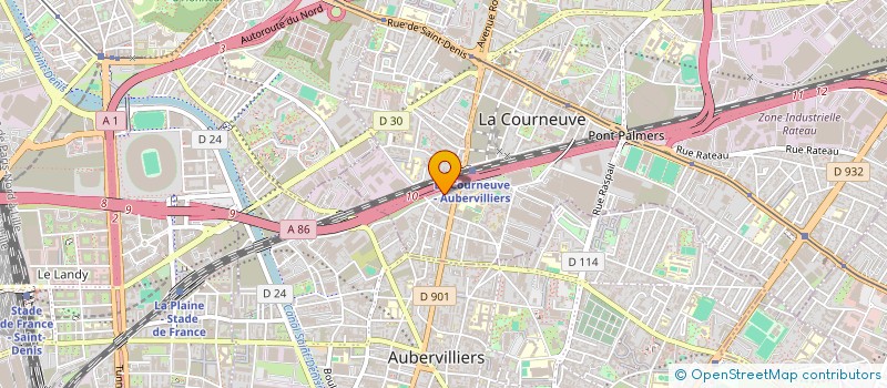 localisation de l'entreprise MONSIEUR PIERRE ARNAUD CUGINI à LA COURNEUVE