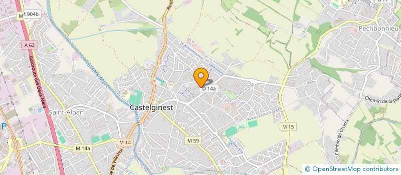 localisation de l'entreprise MONSIEUR PIERRE-ARNAUD DUTIN  CASTELGINEST