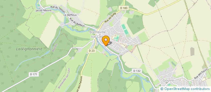 localisation de l'entreprise MONSIEUR PIERRE-ARNAUD PONTET  BRETTEVILLE-SUR-LAIZE