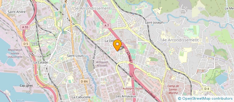 localisation de l'entreprise MONSIEUR PIERRE ARNOULET à MARSEILLE 15EME