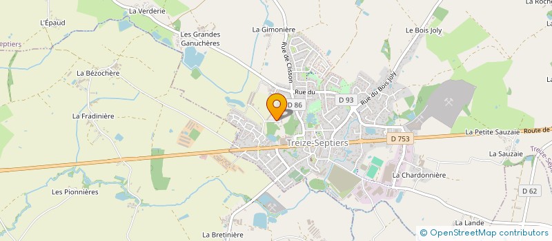 localisation de l'entreprise MONSIEUR PIERRE ARRIVE à TREIZE-SEPTIERS