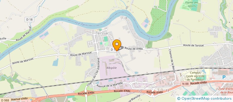 localisation de l'entreprise MONSIEUR PIERRE ARTIGUE  TERSSAC